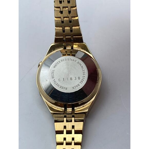 VTG Speidel Digital Womens Mens Watch 26mm Gold Tone New Battery Wrist 6-6.25 WR - Picture 4 of 8